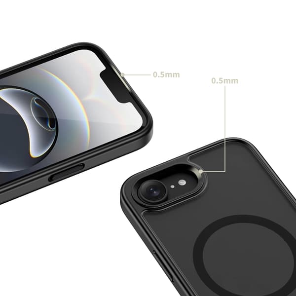 Tech-Protect Mobilcover Til iPhone 16e/17e Magsafe Magrack - Mat Sort