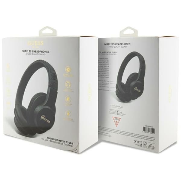 Guess On-Ear Hovedtelefoner Bluetooth 4G Triangle Logo - Sort