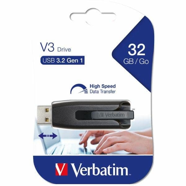 Verbatim Pendrive 32GB USB-A 3.2 V3 - Musta