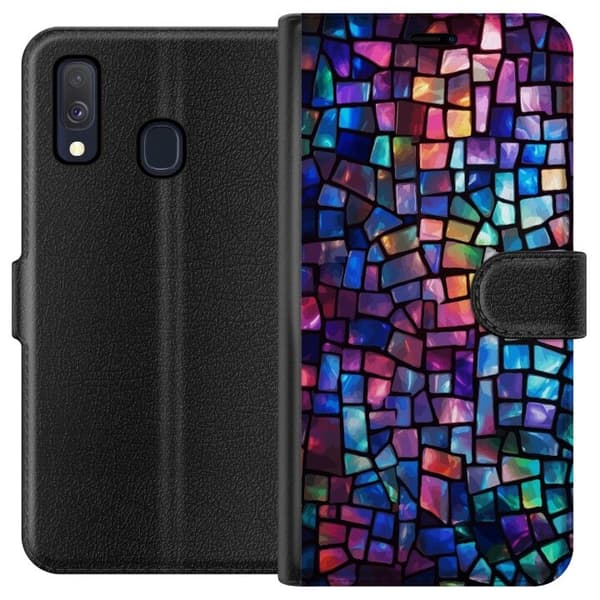 Plånboksfodral till Samsung Galaxy A40 med Disco