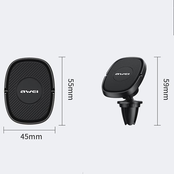 AWEI magnetisk bilholder til luftventil X21 - Sort