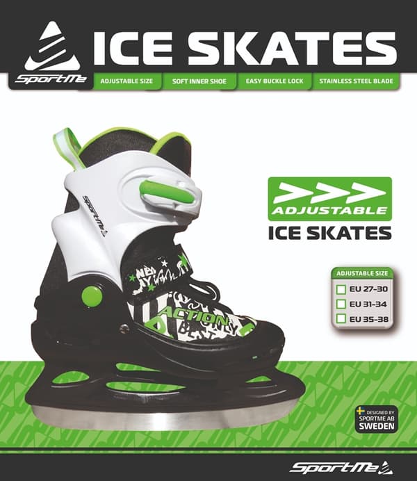 Sportme Skate Grøn størrelse 26-29