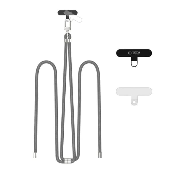 Tech-Protect Mobilrem Crossbody C7S - Grå/Silver