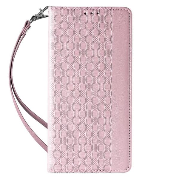 iPhone 13 Pro Max Plånboksfodral Magnet Strap - Rosa