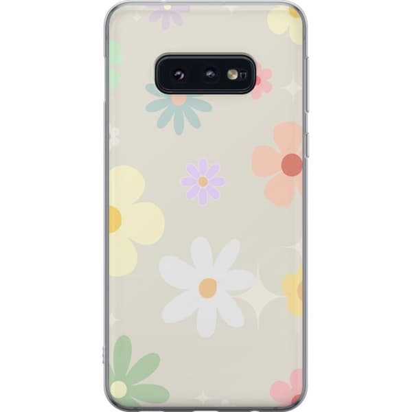 Taske til Samsung Galaxy S10e med fejende blomster