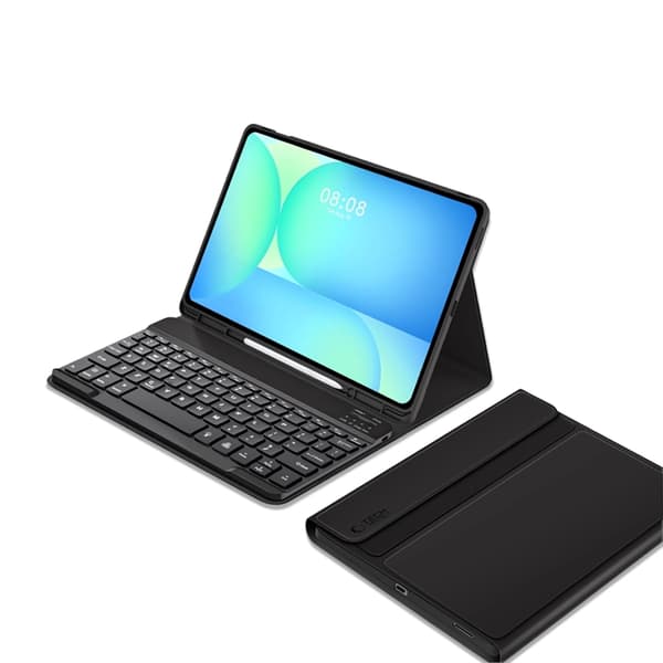 Tech-Protect Galaxy Tab S10 FE Plus -kotelo englanninkielisellä näppäimistöllä