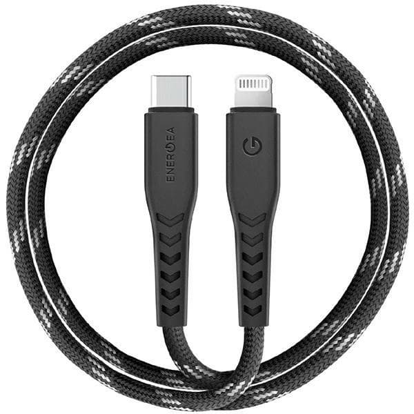 Energea USB-C til Lightning Kabel 3m MFI Nyloflex C94 - Sort