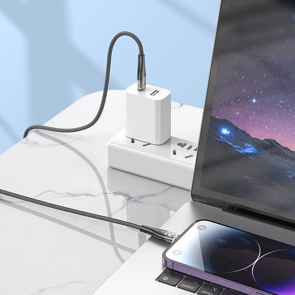 HOCO USB-C - Lightning 27W kaapeli 1.2m U121 PD - Musta