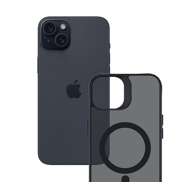 3MK Telefontaske til iPhone 15 Plus MagSafe Smoke - Sort