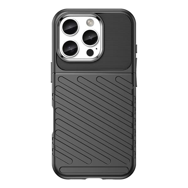 Telefontaske til iPhone 16e Thunder Armored - Sort