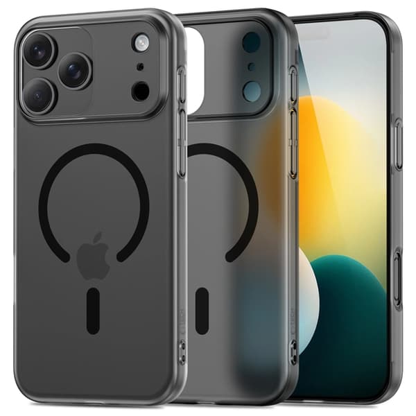 Tech-Protect Telefontaske til iPhone 17 Pro Magsafe Slim - Mat Sort