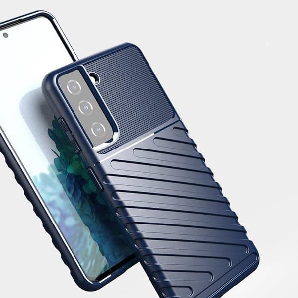 Thunder Fleksibel Pansret Taske Galaxy S22 Plus - Blå