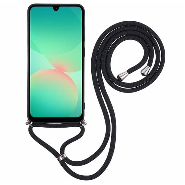 Mobilskal till Galaxy A17 5G/4G Fiberfoder och Axelrem - Svart