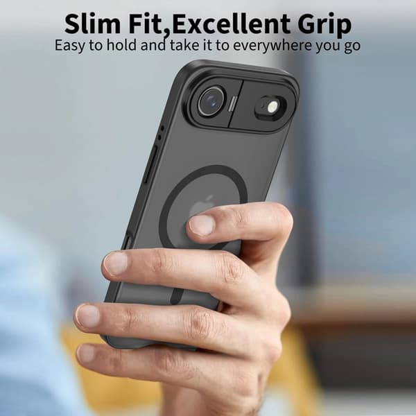 Tech-Protect Telefontaske til iPhone Air Magsafe Kickstand - Mat Sort