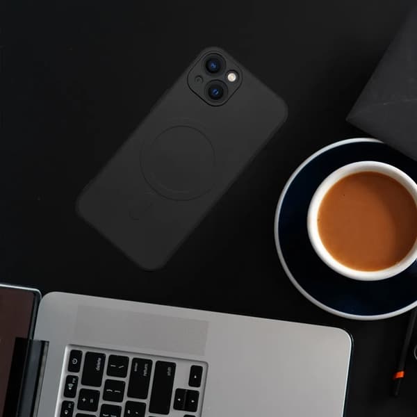 Telefontaske til iPhone Air Magsafe Silikone - Sort