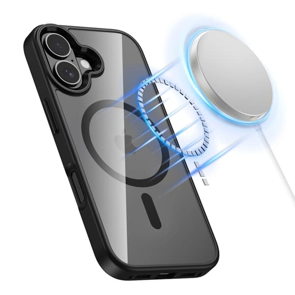 Tech-Protect Mobilskal till iPhone 17 Magsafe Matte - Svart/Clear