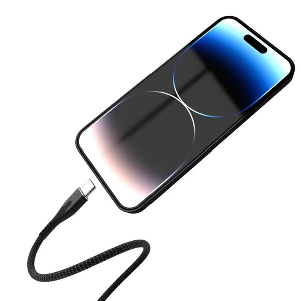 STATIK Magnetisk Kabel Magstack Pro USB-C Till USB-C Svart 2m