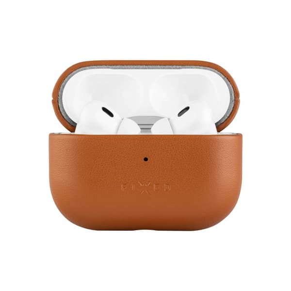 FIXED Äkta läderfodral för Airpods 3 Brun
