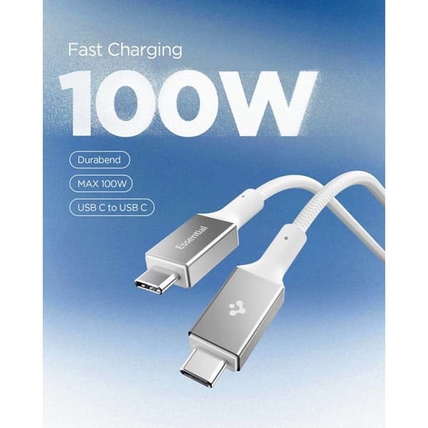 Spigen USB-C til USB-C 100W kabel 150cm EB10015CC