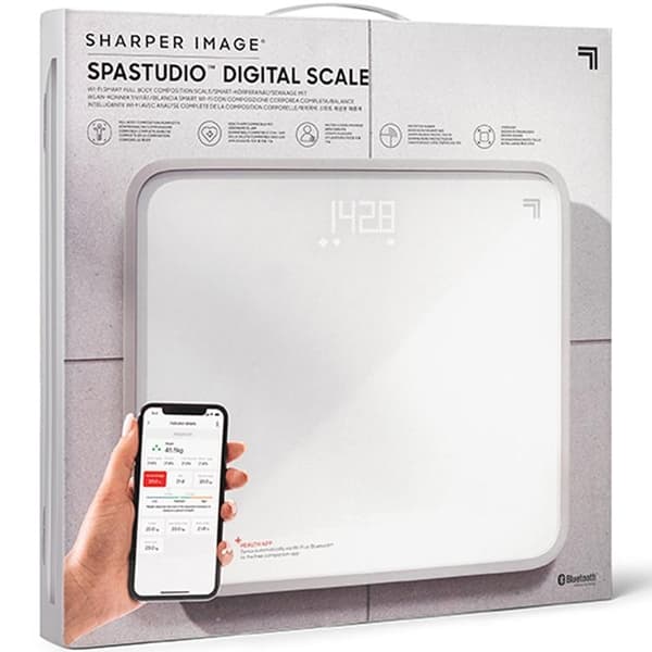 Sharper Image Bathroom Digital Body Scale LED