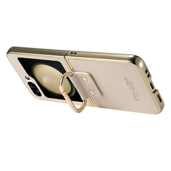 Mobilskal för Galaxy Z Flip 6 Electroplating Ring Kickstand