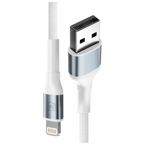 3MK USB-A til Lightning 12W kabel 5V/2.4A 2m N-SERIES Hyper - Hvid