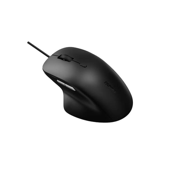 RAPOO Mouse N500 USB Kablet Lydløs Optisk Sort