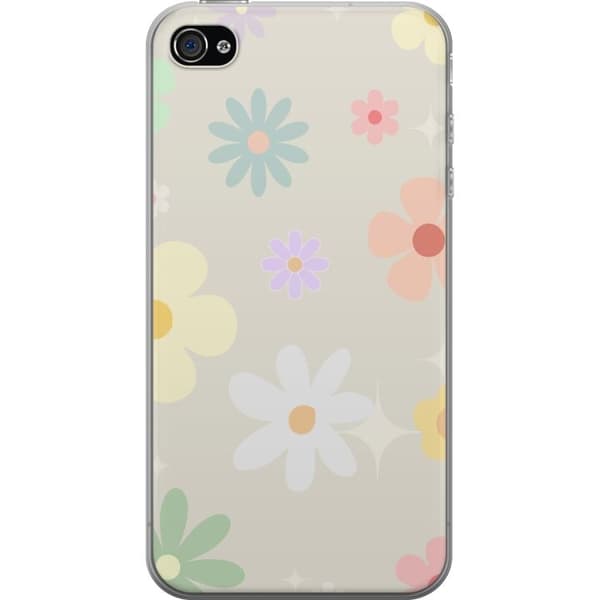 Mobilskal till Apple iPhone 4 med fejdande blommor