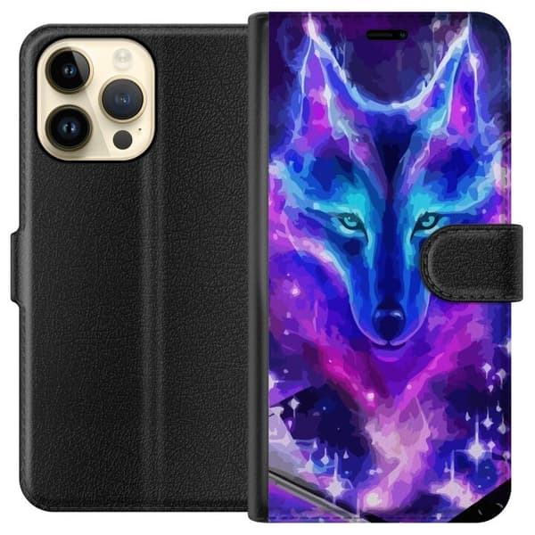 Pung Taske til Apple iPhone 15 Pro Max med Neon Wolf