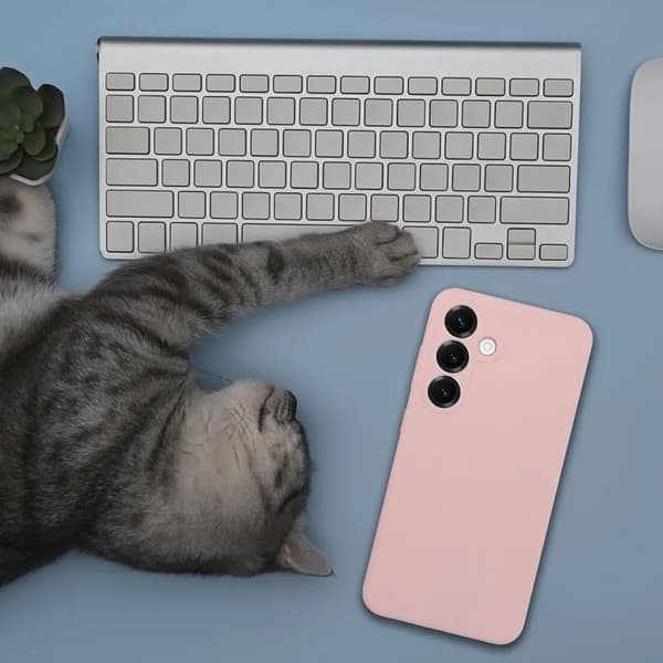 Mobilskal För Galaxy S26 Plus Magsafe Silikon - Powder Rosa