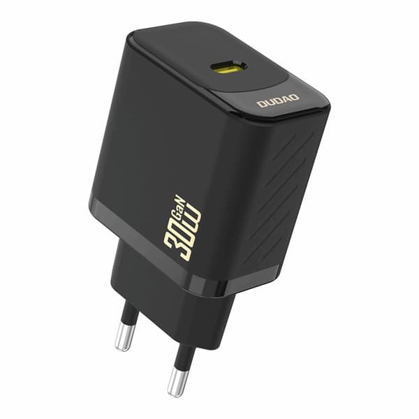 Dudao Hurtigoplader 30W A27P PD GaN USB-C - Sort