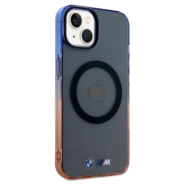 BMW-puhelinkotelo iPhone 14 Plus/15 Plus MagSafe Gradient Bumper - Harmaa