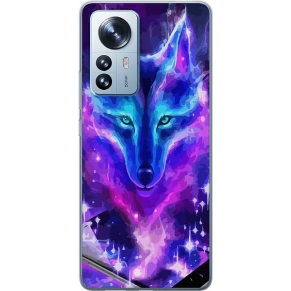 Telefontaske til Xiaomi 12 Pro med Neon Wolf