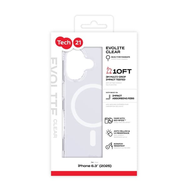 Tech21 Evo Lite MagSafe Apple iPhone 17 Transparent