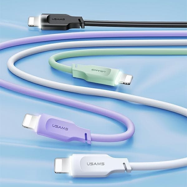 USAMS Kabel USB-C til Lightning 20W 1.2m Lithe (US-SJ566) - Sort