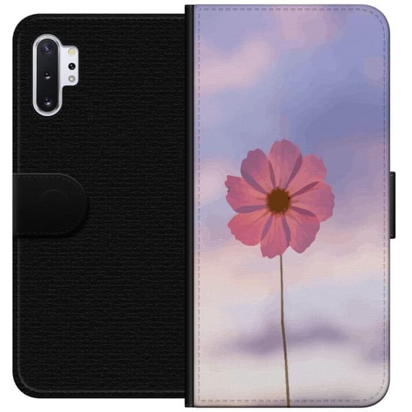 Pung Taske til Samsung Galaxy Note10+ med Lyserød Blomst