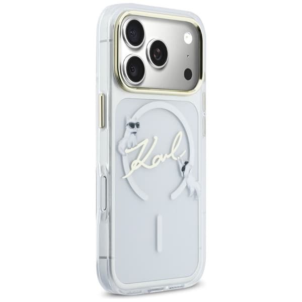 Karl Lagerfeld Telefontaske til iPhone 17 Pro Max Magsafe Choupettes Karl Script