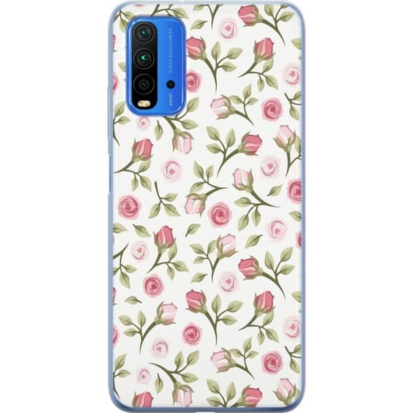 Telefontaske til Xiaomi Redmi 9T med blomster