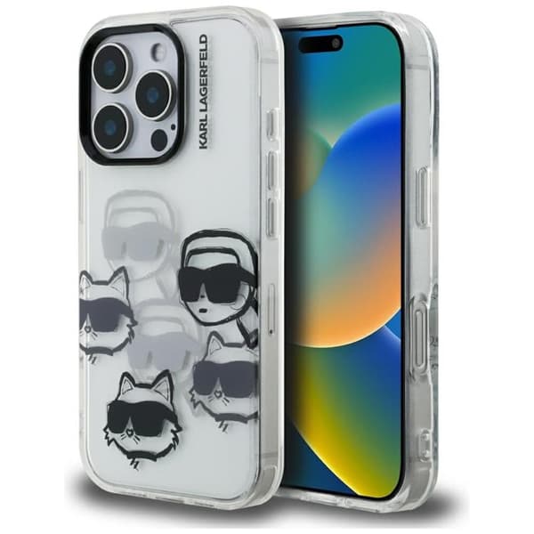 Karl Lagerfeld Mobilskal till iPhone 16 Pro Max IML Multi K&C Head