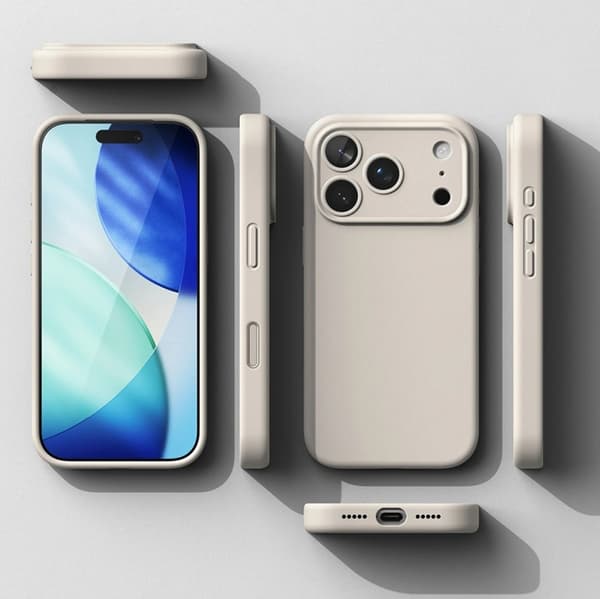 Tech-Protect telefontaske til iPhone 17 Pro Magsafe magnetisk silikone - sten