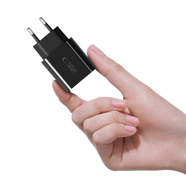 Tech Protect Vægoplader USB-C 20W - Sort