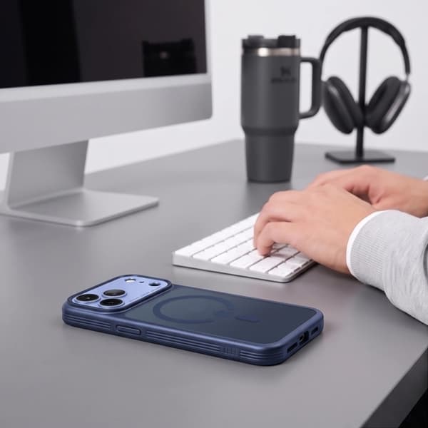 Tech-Protect Mobilcover Til iPhone 18 Pro/17 Pro Magsafe Magprime - Dybsblå