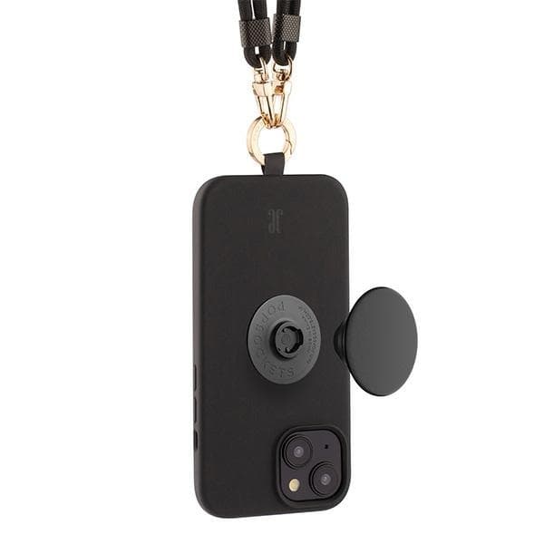 Just Elegance Telefontaske til iPhone 15 3in1 PopGrip - Sort