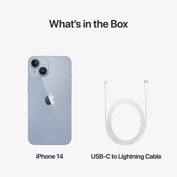 (NY) Apple iPhone 14 - 6GB - 128GB - Blå