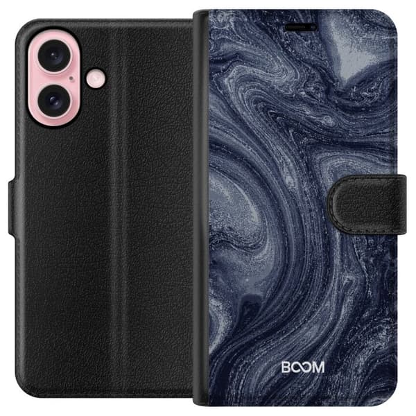 Plånboksfodral till Apple iPhone 16 med Midnight Stone