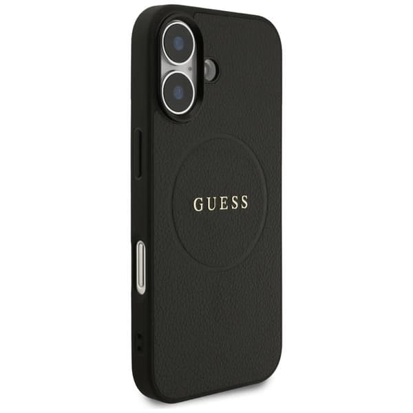 Guess Telefontaske til iPhone 17 MagSafe Kornet Ring - Sort