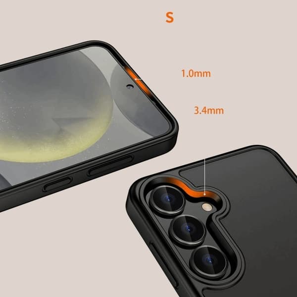 Tech-Protect Telefontaske til Galaxy S25 Edge Magmat - Matt Sort