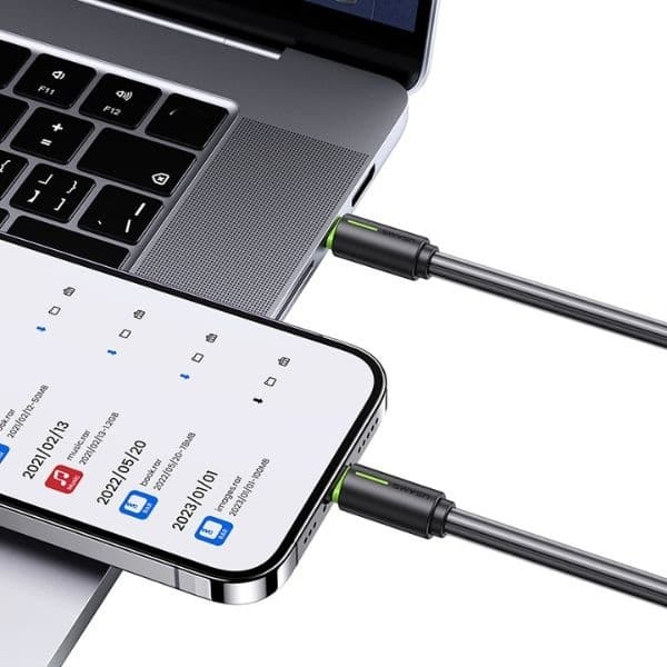 USAMS Kabel USB-C til Lightning 1m 30W YU-serien (US-SJ735) - Sort