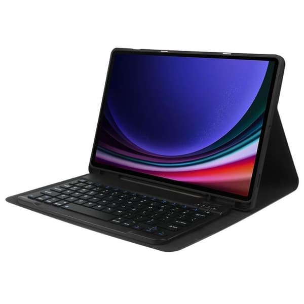 Tech-Protect Galaxy Tab S9 FE -kotelo englanninkielisellä näppäimistöllä
