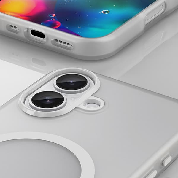 Mobilskal till iPhone 17 MagSafe Abrasive - Matte Vit